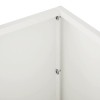 Kerti cserép 2 db fehér 80 x 20 x 20 cm hidegen hengerelt acél