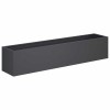 Kerti cserép 2 db antracitszürke 80 x 20 x 20 cm