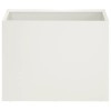 Kerti cserép 2 db fehér 40 x 30 x 30 cm hidegen hengerelt acél