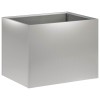 Kerti cserép 2 db ezüst 40 x 30 x 30 cm horganyzott acél