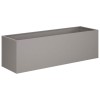 Kerti cserép 2 db rozsdás 80 x 30 x 30 cm időjárásálló acél