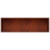 Kerti cserép 2 db rozsdás 100 x 30 x 30 cm időjárásálló acél