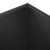 Kerti cserép 2 db fekete 100 x 50 x 50 cm