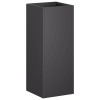 Kerti cserép 2 db fekete 20 x 20 x 50 cm hidegen hengerelt acél