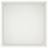 Kerti cserép 2 db fehér 40 x 40 x 75 cm hidegen hengerelt acél