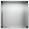 Kerti cserép 2 db ezüst 40 x 40 x 75 cm horganyzott acél