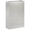 Kerti cserép 2 db ezüst 40 x 20 x 75 cm rozsdamentes acél