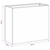 Kerti cserép ezüst 50 x 20 x 40 cm rozsdamentes acél