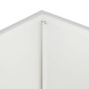Kerti cserép 2 db fehér 40 x 30 x 40 cm hidegen hengerelt acél