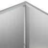 Kerti cserép 2 db ezüst 60 x 30 x 50 cm horganyzott acél