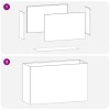 Kerti cserép rozsdás 80 x 30 x 50 cm időjárásálló acél