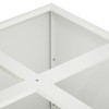 Kerti cserép fehér 100 x 100 x 30 cm hidegen hengerelt acél