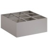 Kerti cserép rozsdás 100 x 100 x 40 cm időjárásálló acél
