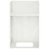 Kerti cserép fehér 50 x 50 x 75 cm hidegen hengerelt acél