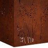Kerti cserép 2 db rozsdás 50 x 50 x 75 cm időjárásálló acél