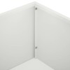 Kerti cserép 2 db fehér 50 x 30 x 75 cm hidegen hengerelt acél