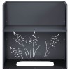 Kerti cserép antracitszürke 50 x 30 x 49 cm