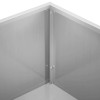 Kerti cserép 2 db ezüst 80 x 20 x 49 cm horganyzott acél