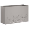 Kerti cserép 2 db rozsdás 80 x 20 x 49 cm időjárásálló acél