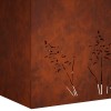 Kerti cserép 2 db rozsdás 80 x 30 x 49 cm időjárásálló acél