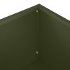 Kerti cserép 2 db olajzöld 100 x 20 x 49 cm