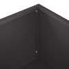 Kerti cserép 2 db fekete 100 x 30 x 49 cm