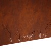 Kerti cserép 2 db rozsdás 100 x 30 x 49 cm időjárásálló acél