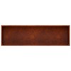 Kerti cserép 2 db rozsdás 100 x 30 x 49 cm időjárásálló acél