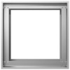 Kerti cserép ezüst 40 x 40 x 60 cm horganyzott acél