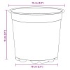 Virág cserép 50 pcs terrakotta ø 15 x 13 cm műanyag