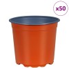 Virág cserép 50 pcs terrakotta ø 15 x 13 cm műanyag