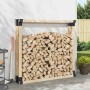 Tűzifa halmozó segéd 12 pcs antracitszürke 34 x 10 x 15 cm acél