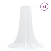 Szúnyogháló ágyhoz 3 pcs 156 hálós fehér ø56 x 220 cm
