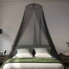 Szúnyogháló ágyhoz 3 pcs 156 hálós fekete ø56 x 220 cm