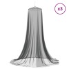 Szúnyogháló ágyhoz 3 pcs 156 hálós fekete ø56 x 220 cm