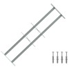 Ablakokhoz való biztonsági rács 2 keresztgerendával 3 pcs