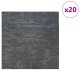 Szőnyegcsempe égszínkék 50 x 50 cm 20 pcs pp és bitumen