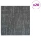 Szőnyegcsempe betonszürke 50 x 50 cm 20 pcs pp és bitumen