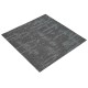 Szőnyegcsempe sötétszürke 50 x 50 cm 36 pcs pp és bitumen
