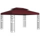 Pavilon 3,97 x 2,96 x 2,68 m bordó poliészter és acél