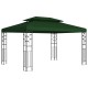 Pavilon 3,97 x 2,96 x 2,68 m zöld poliészter és acél