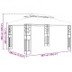 Pavilon 3,97 x 2,96 x 2,68 m zöld poliészter és acél