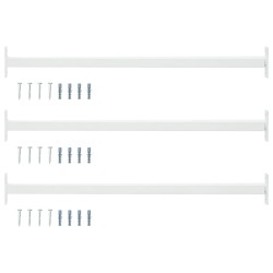 Állítható ablakbiztonsági rúd 3 pcs fehér acél