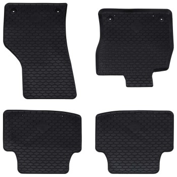 Autószőnyeg 4 pcs fekete gumi
