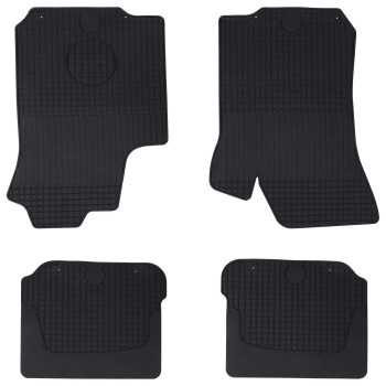 Autószőnyeg 4 pcs fekete gumi