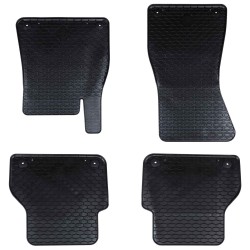 Autószőnyeg 4 pcs fekete alkalmas audi a6 / a7 4d hátsó gumi