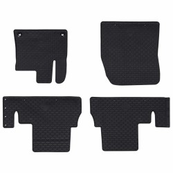 Autószőnyeg 4 pcs fekete tpe
