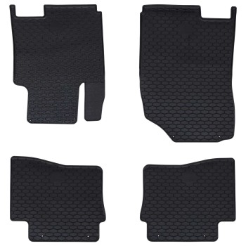 Autószőnyeg 4 pcs fekete alkalmas hyundai i20 2014-2019-hez