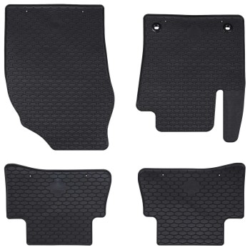 Autószőnyeg 4 pcs fekete gumi