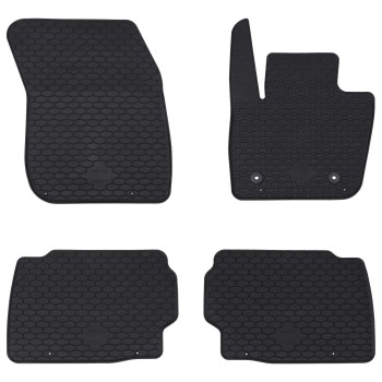 Autószőnyeg 4 pcs fekete ford mondeo 2014-hez megfelelő gumi